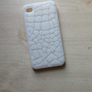 White giraffe iPhone case