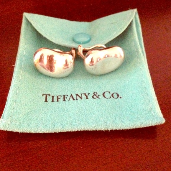 Authentic  Tiffany Elsa Peretti Bean earrings