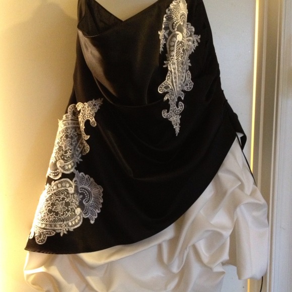 B&W Cocktail Dress.