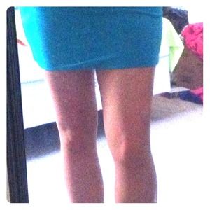 Teal bodycon skirt