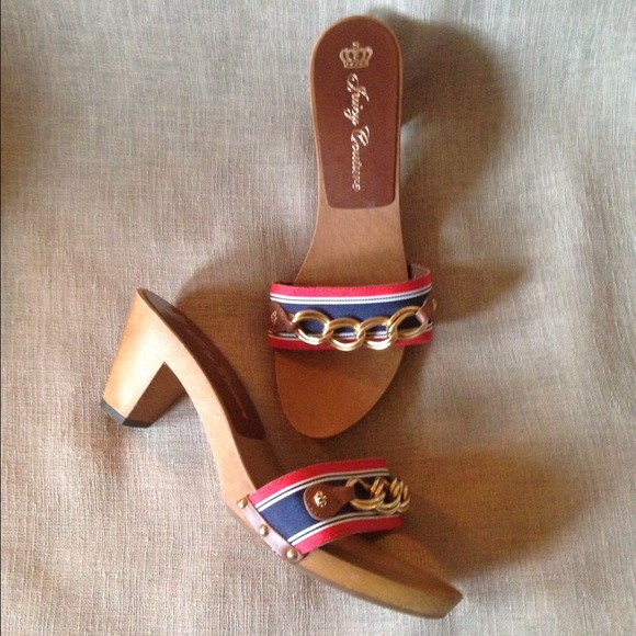 HP🌟{Juicy Couture Kayo Clogs} Wood Heels - Picture 2 of 4