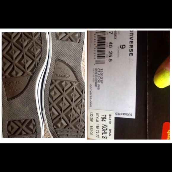 ❌SOLD❌✨💜Converse Iris Orchid Low Tops💜✨LIKE NEW! - Picture 4 of 4