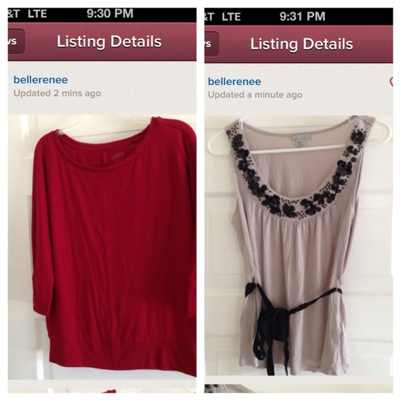 Reserved bundle 🌸 Loft top and H&M tank