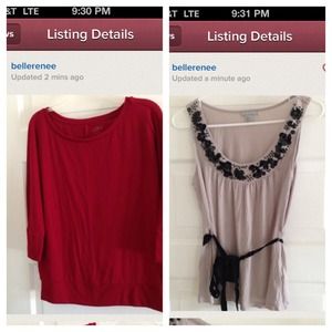 Reserved bundle 🌸 Loft top and H&M tank