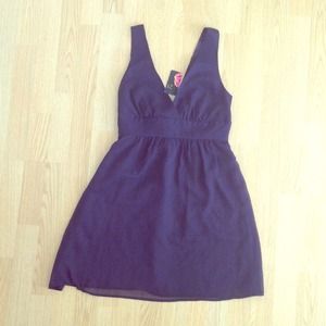 F21 Eggplant Cocktail Dress