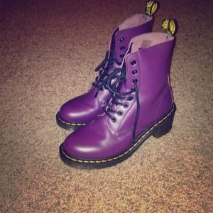 Purple Dr. Martens, size 8