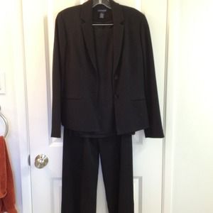 3 piece black suit