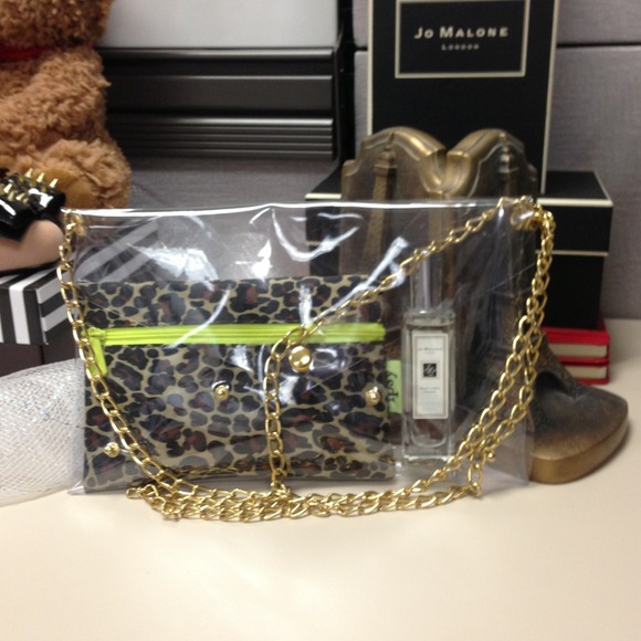 711gbfv+VuL.jpg_BO30,255,255,  Clear clutch with gold chain😍😍😍