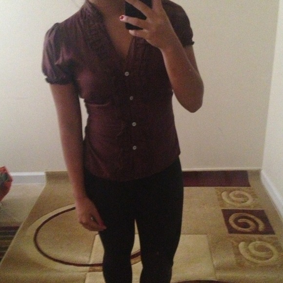 Brown button down - Picture 2 of 2