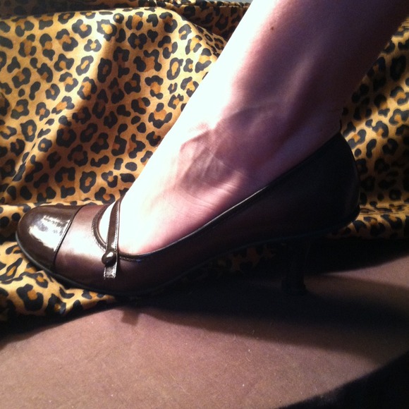 Brown dressy heels!