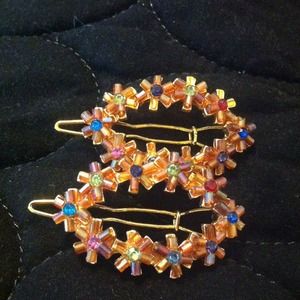 Two hair clips