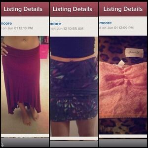 Skirt/crop top bundle