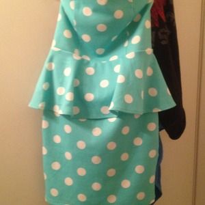 💥SOLD💥Mint Peplum Dress