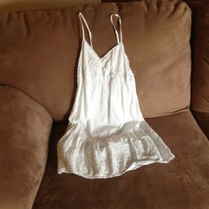 White eyelet sundress