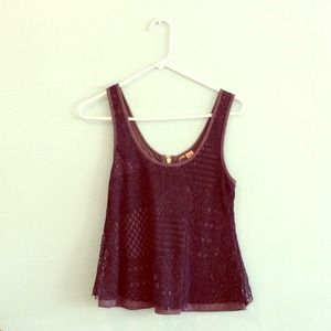 Bundle❤ Dark blue lace top and uo tights