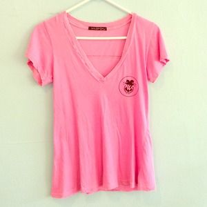 Wildfox hot pink "Love Potion N9" v-neck