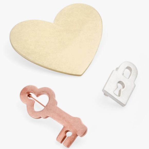 JewelMint Love Lock Pins * BRAND NEW