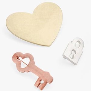 JewelMint Love Lock Pins * BRAND NEW