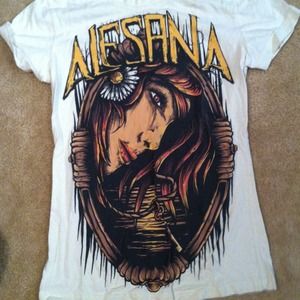 alesana girl tee
