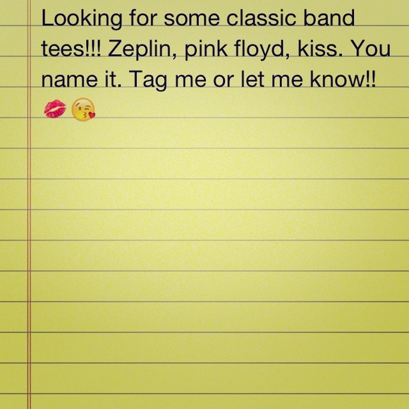 Band tees! Tuckable :)