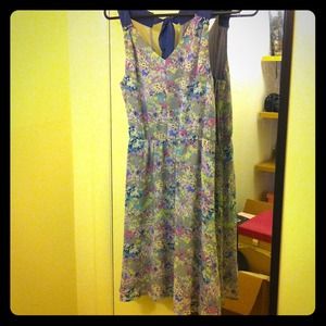 Vintage floral print dress