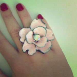 Pink Floral Ring