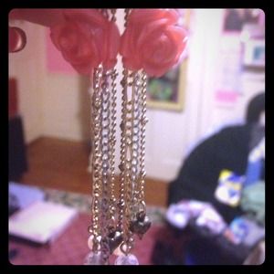 Betsey Johnson Gold Dangle Earrings