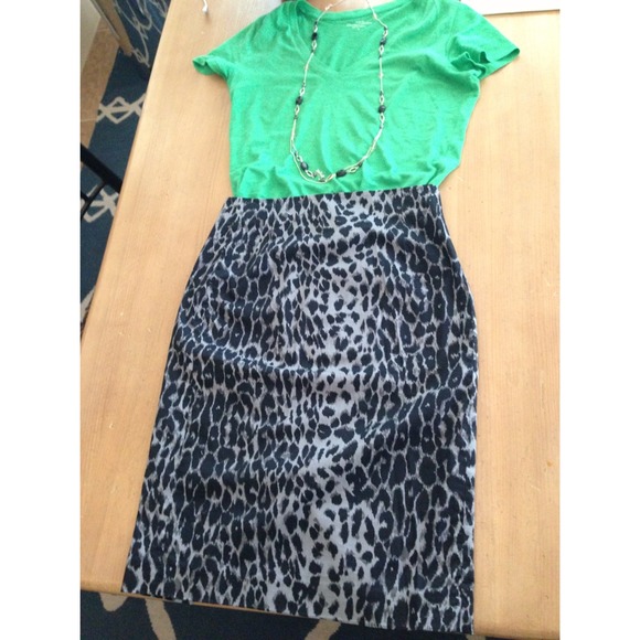 ***SOLD***Express Animal Print Pencil Skirt Size 6