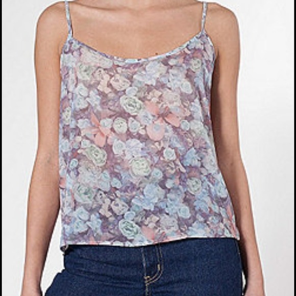 Bundled -American Apparel Chiffon Floral Cami