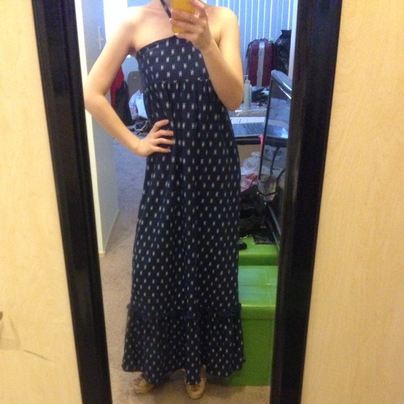 NWOT Navy blue Maxi dress