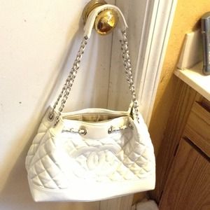 Chanel inspired quilted shoulder bag
