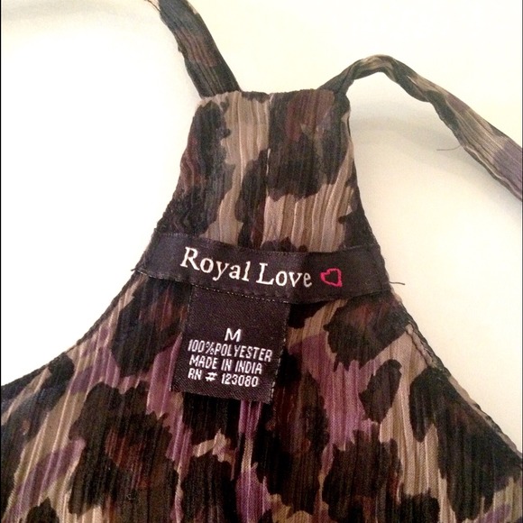 Chiffon Leopard Racerback Tank - Picture 3 of 3