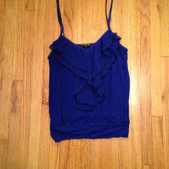 🚫Bundled🚫Blue Tank With Ruffles - Picture 2 of 2