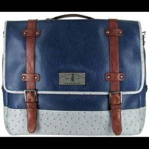 SOLD!!!!!Christian Audigier Blue Maestro Briefcase