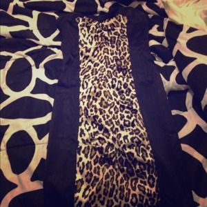 Cheetah print club dress