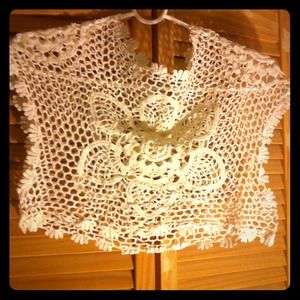 Crochet crop out shirt