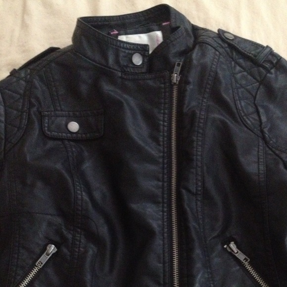 Faux leather jacket