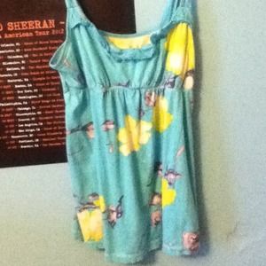 Blue Flower print Hollister tank top