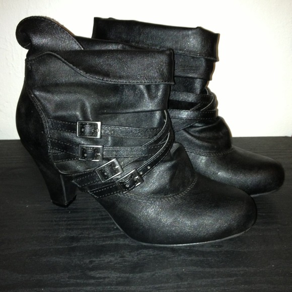 Black ankle boots