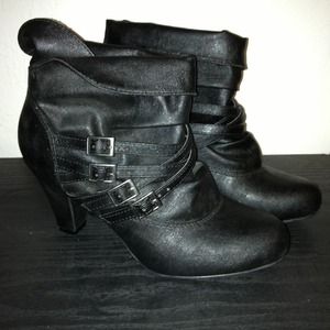 Black ankle boots