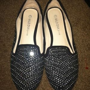 Black flats.