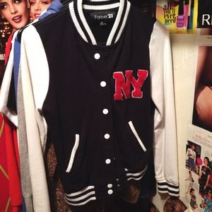 NY leather man jacket.