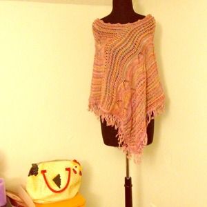 Bundled Multicolored Knitted Shrawl