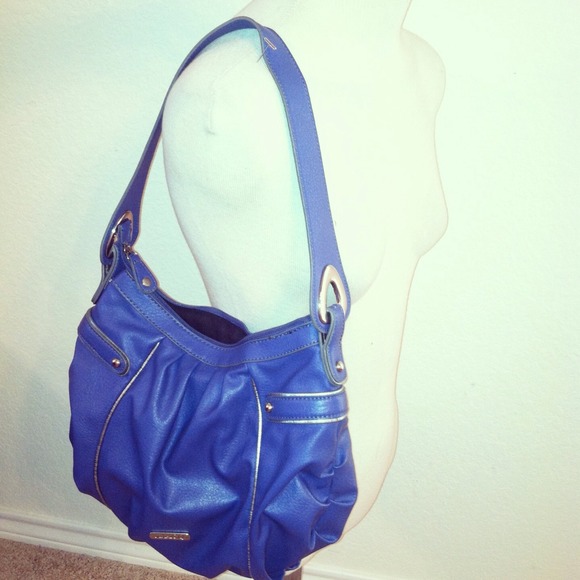 Cobalt Blue Nine & Co Shoulder Purse - Picture 2 of 4