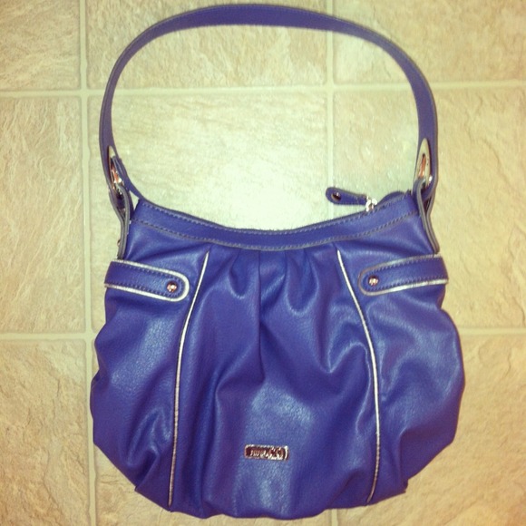 Cobalt Blue Nine & Co Shoulder Purse - Picture 4 of 4