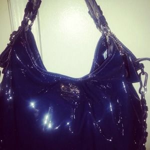 Authentic Coach Bag . Large . Navy Blue .