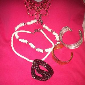 Bundle of necklaces n bracelets