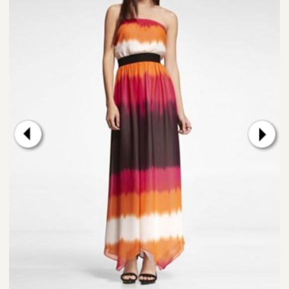 Strapless maxi dress