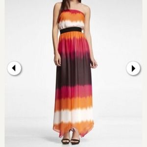 Strapless maxi dress