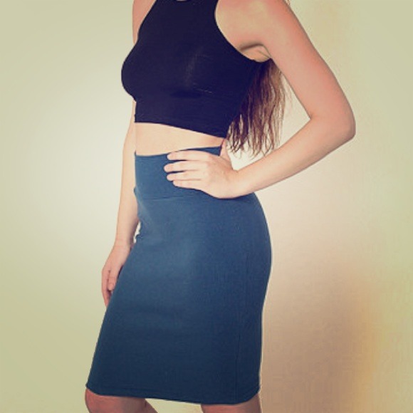 American Apparel Interlock pencil skirt